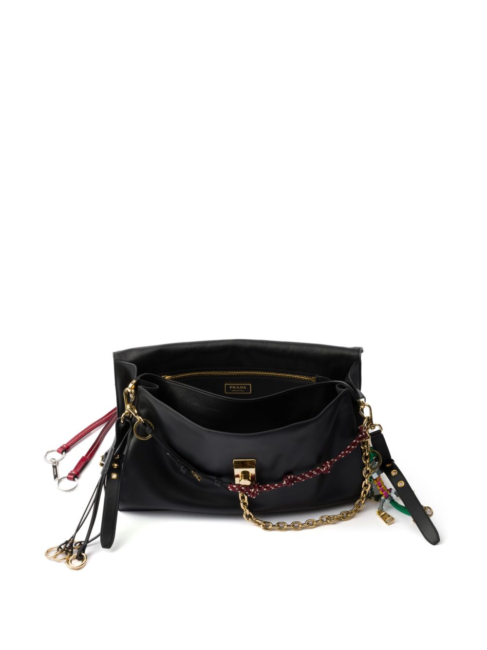Prada Women Prada Soft Sound Large Leather Shoulder Bag