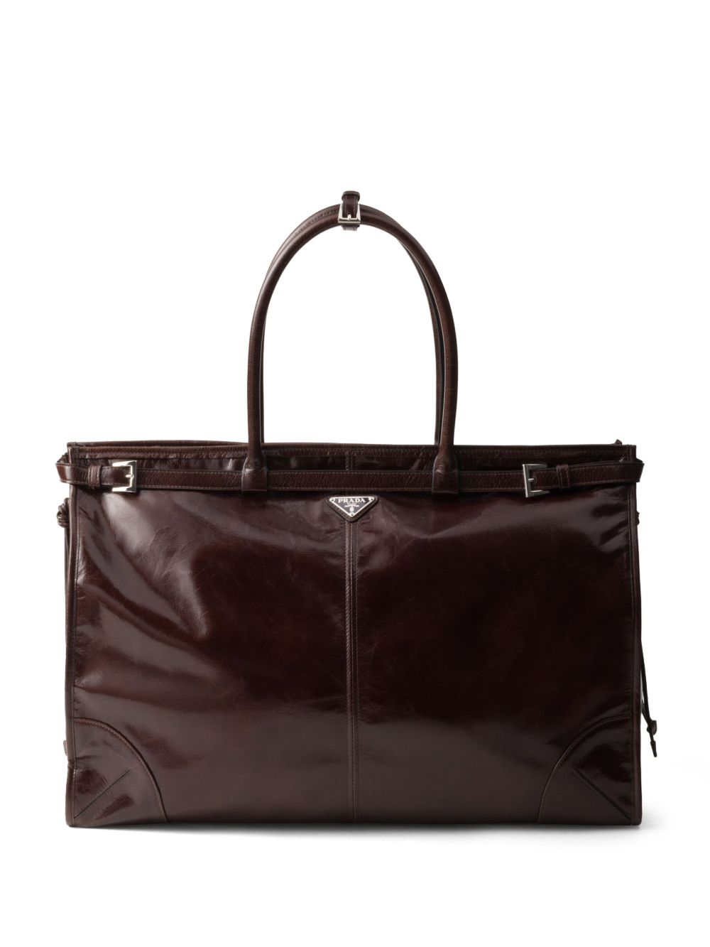 Prada Men Leather Shopping Bag