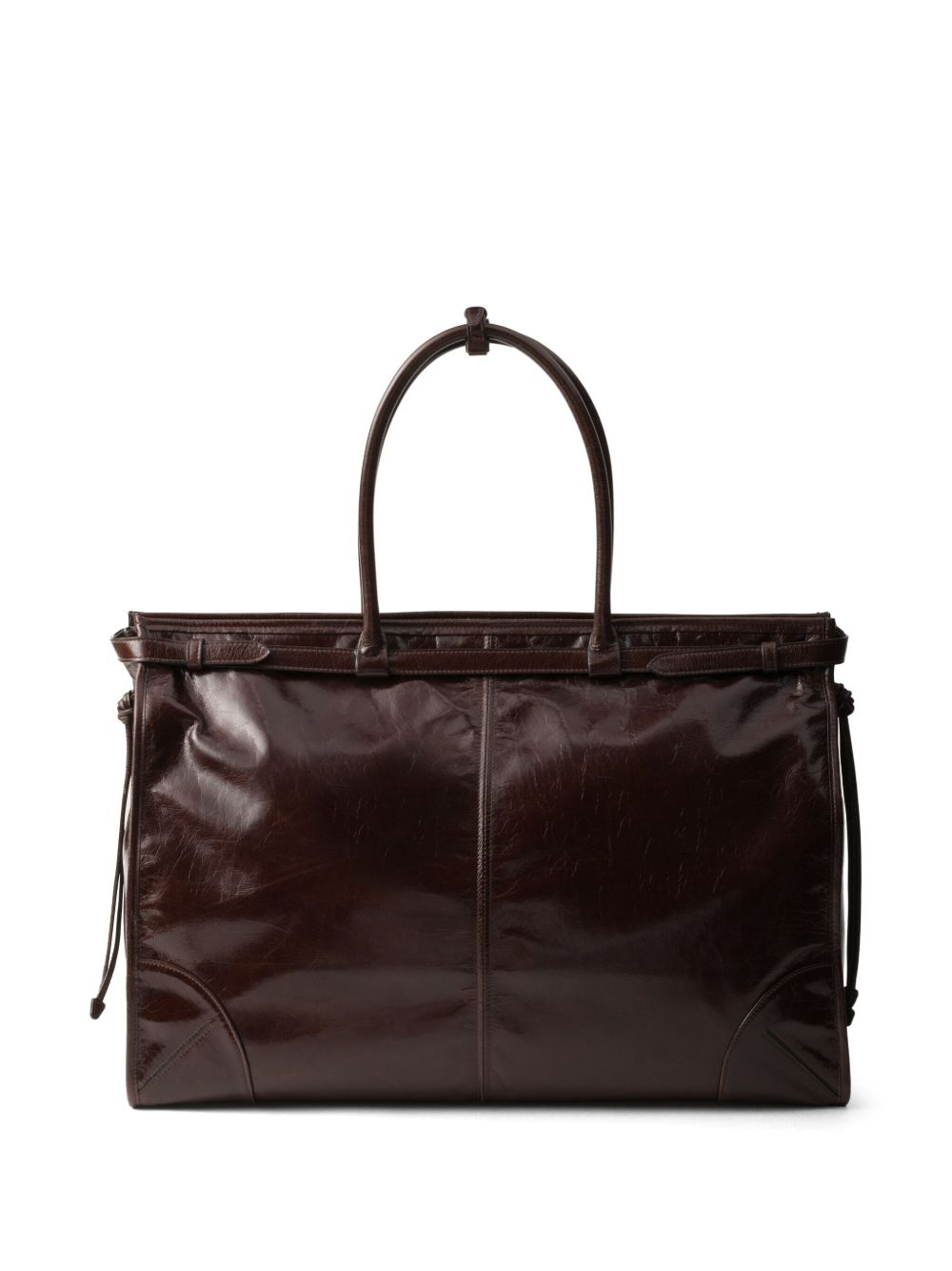 Prada Men Leather Shopping Bag