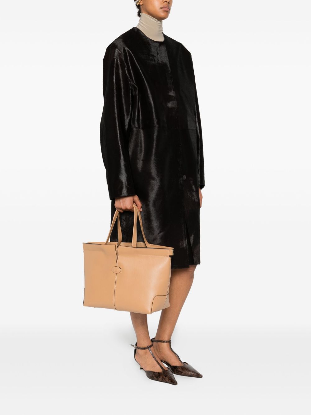 Tod's Women Di Bag Folio Leather Shopping Bag