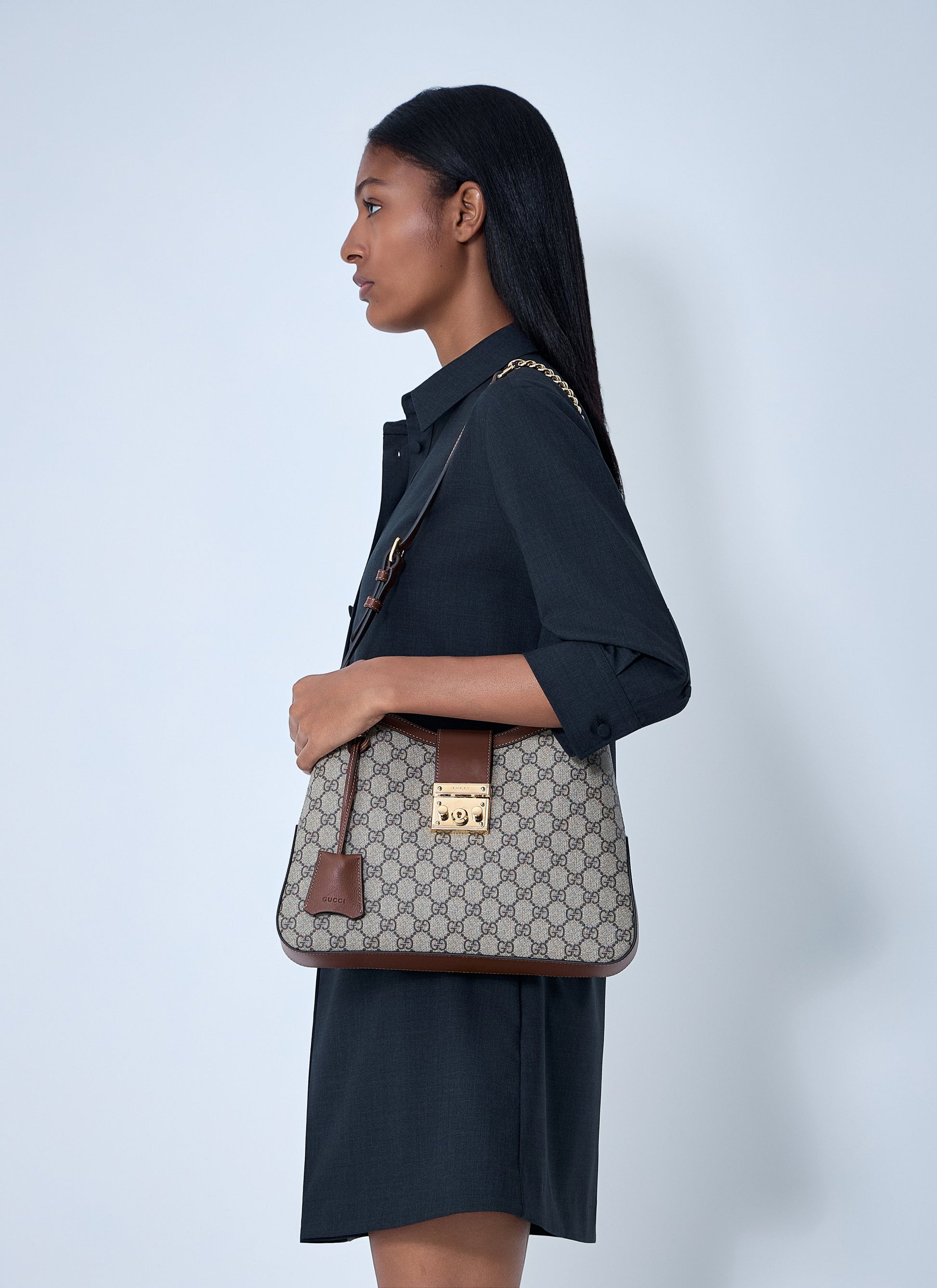 Gucci Women Large Padlock Shoulder Bag