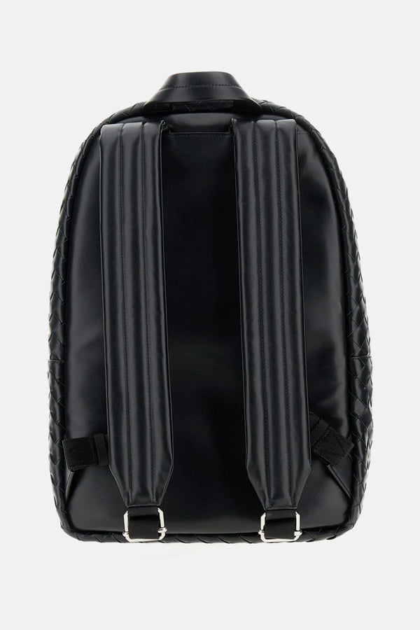 Bottega Veneta Men Leather Messenger Backpack