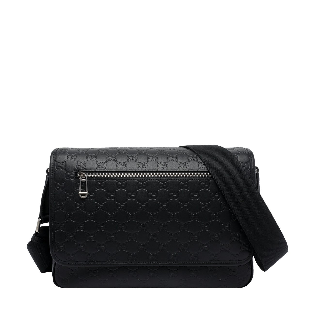 Gucci Men Medium Gg Emblem Crossbody Bag