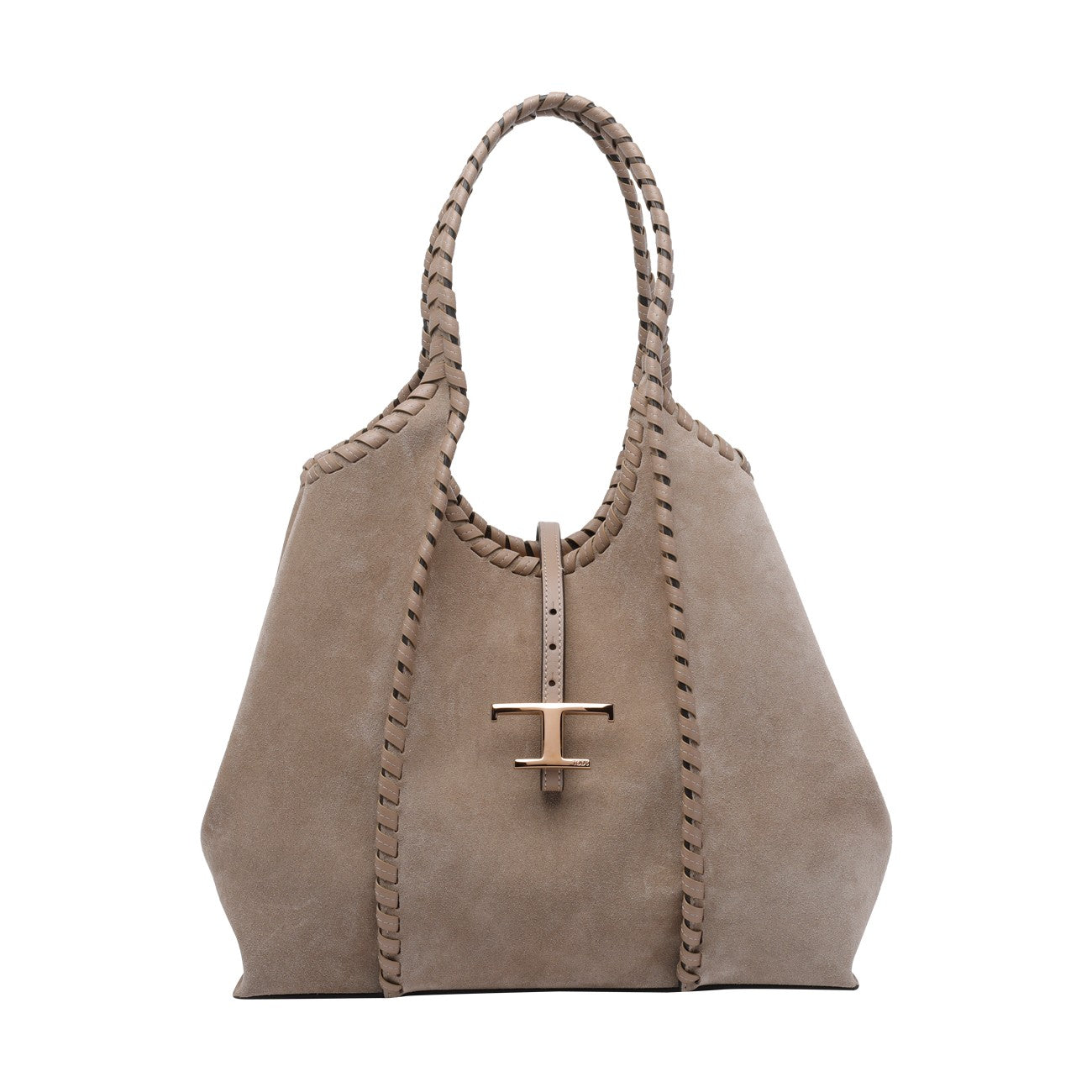 Tod's Women Medium Suede T Timeless Shopping Bag