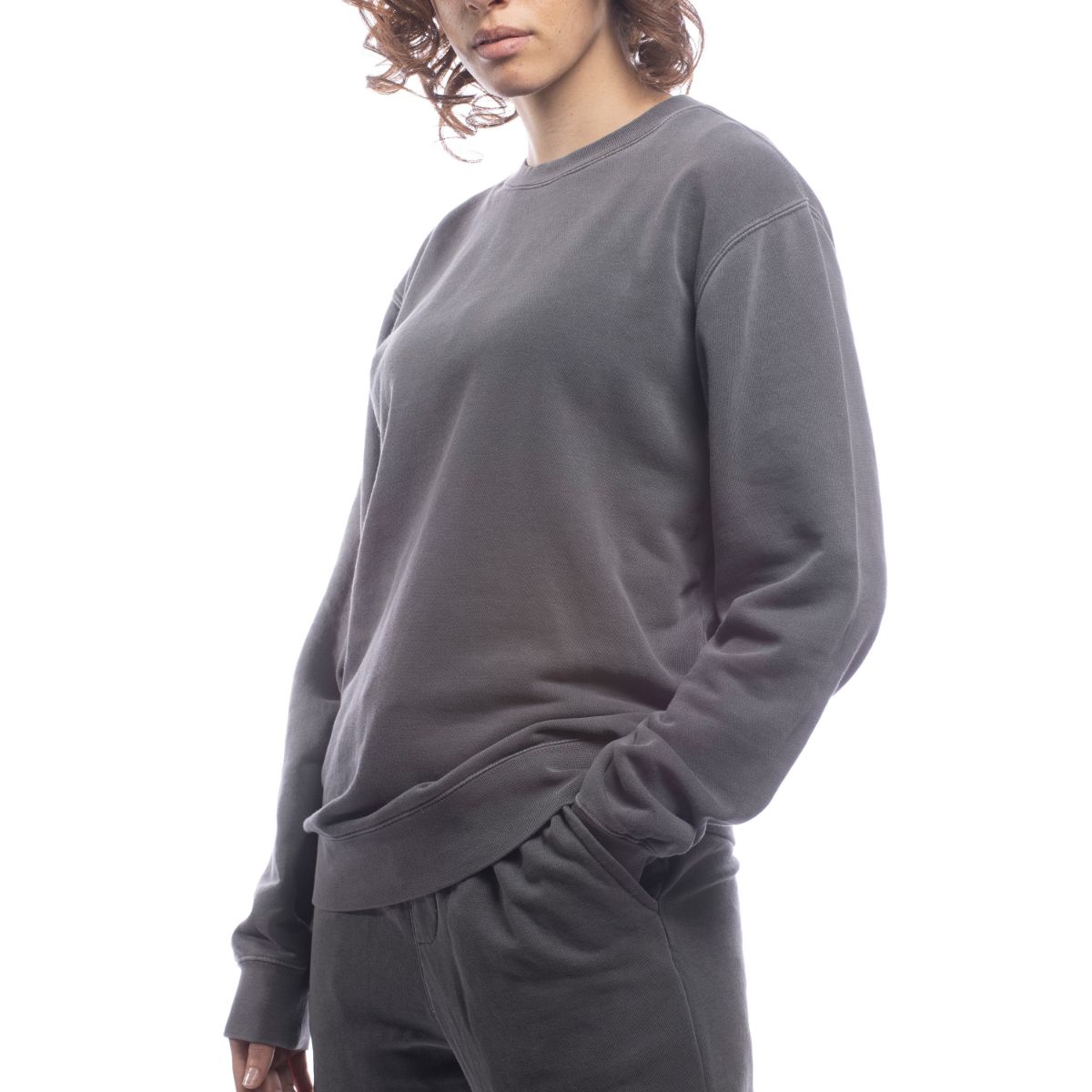 Made for The People Upcycled Crewneck Sweatshirt in Black
