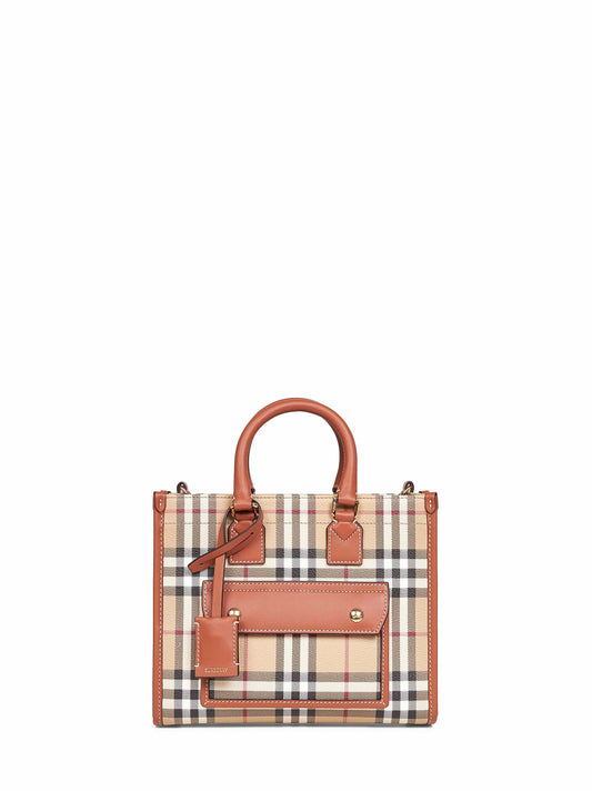 Burberry Women Archive Beige Freya Mini Tote Bag