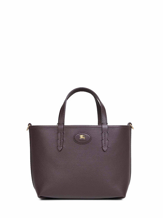 Burberry Women Brown And Beige Bloomsbury Mini Reversible Tote Bag