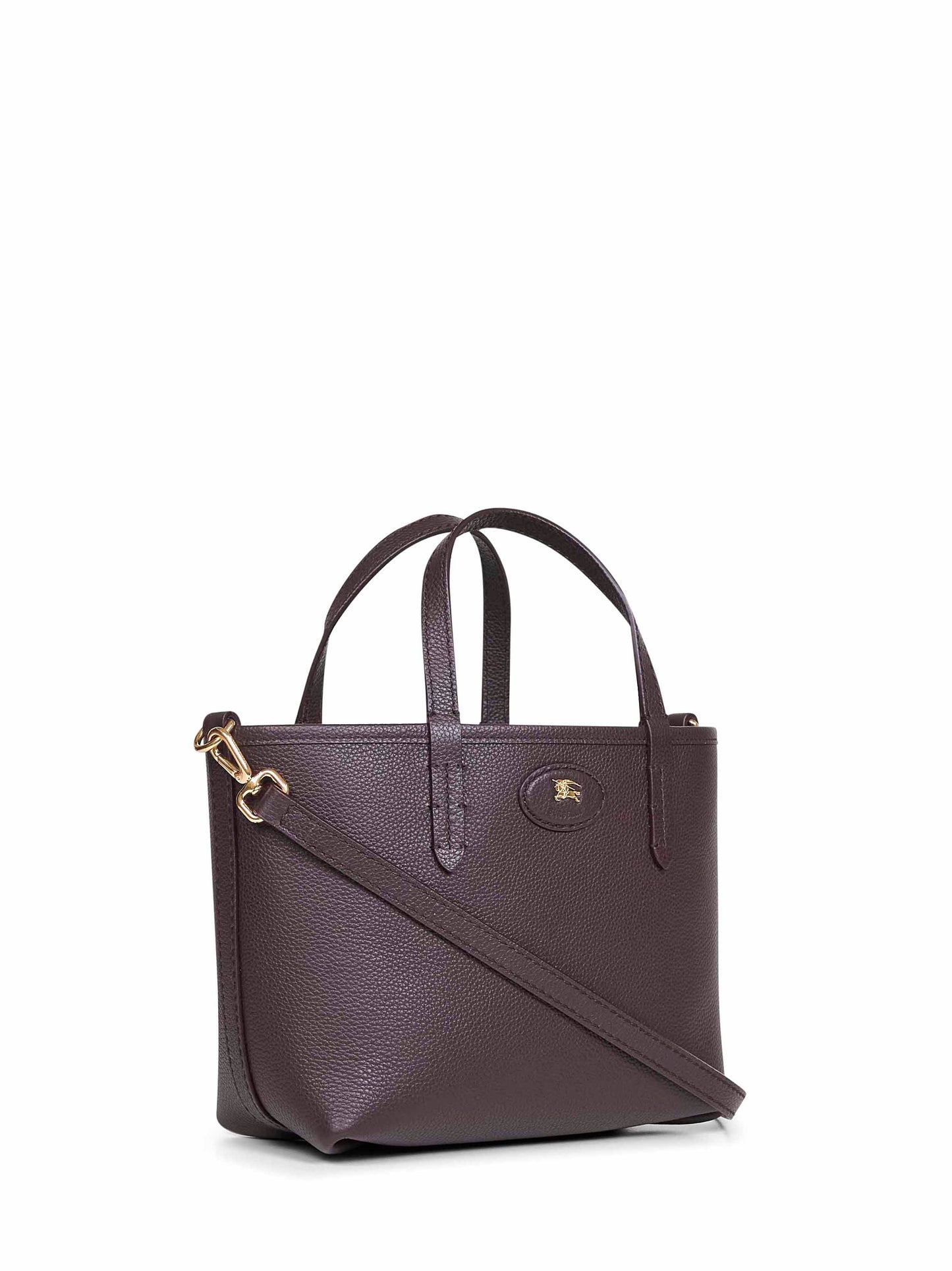 Burberry Women Brown And Beige Bloomsbury Mini Reversible Tote Bag