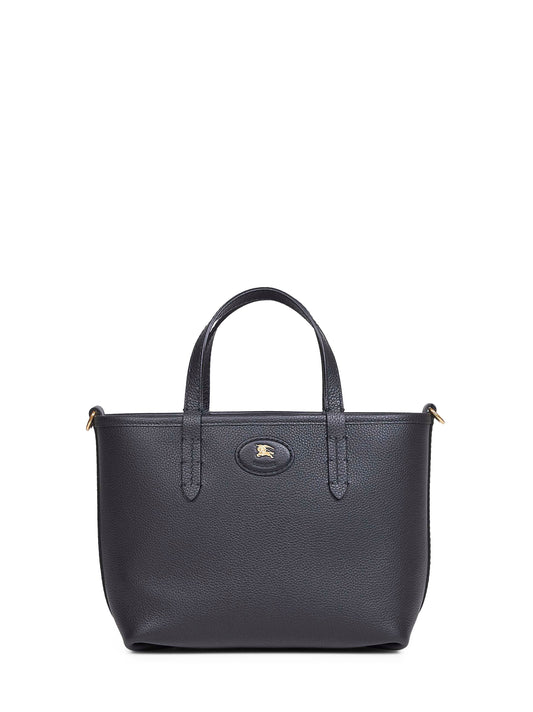 Burberry Women Black And Calico Beige Bloomsbury Mini Reversible Tote Bag