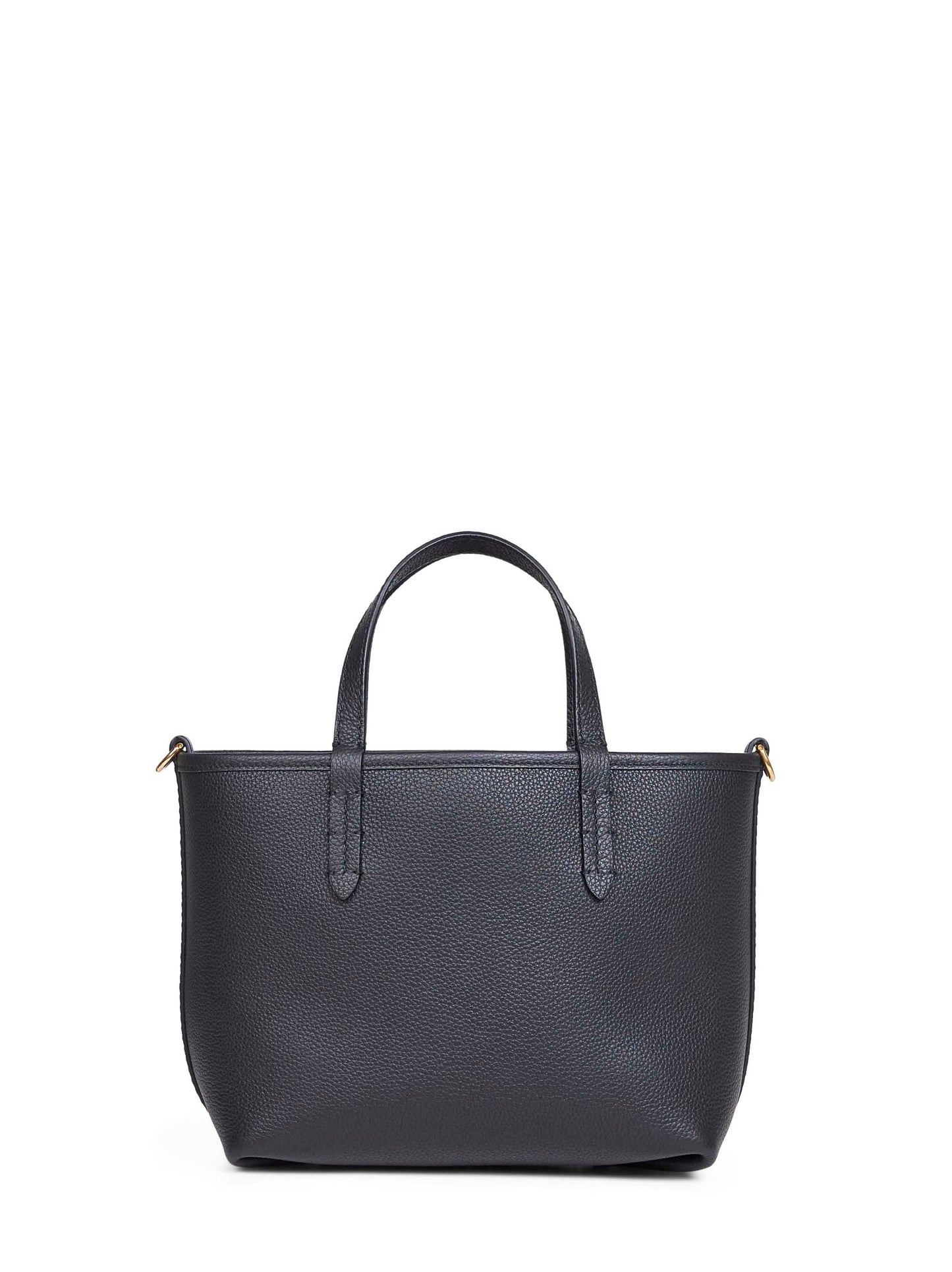Burberry Women Black And Calico Beige Bloomsbury Mini Reversible Tote Bag