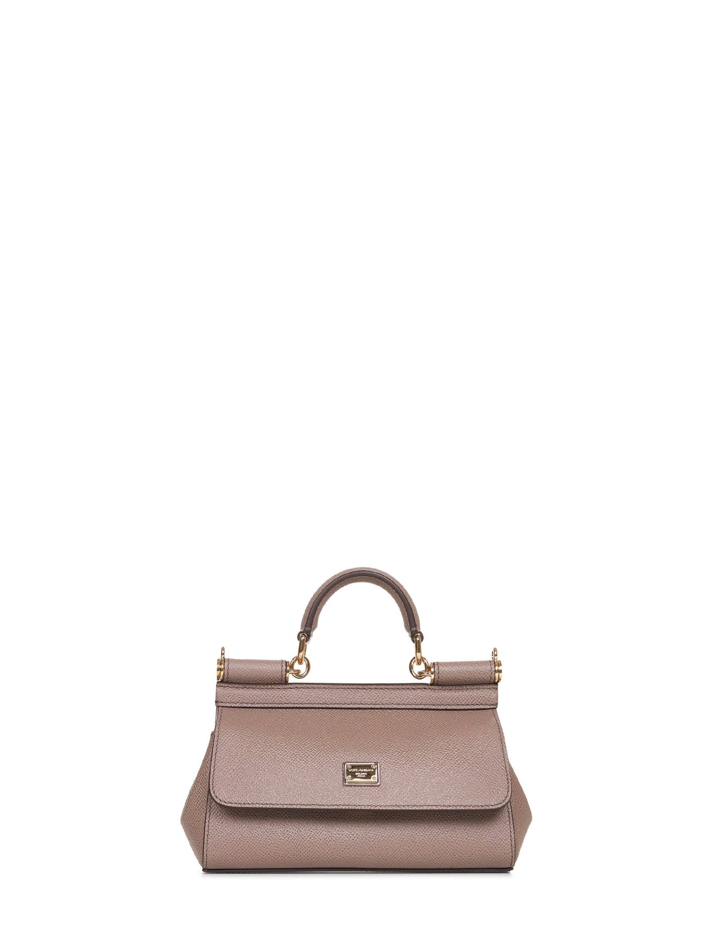 Dolce & Gabbana Women Taupe Small Sicily Handbag