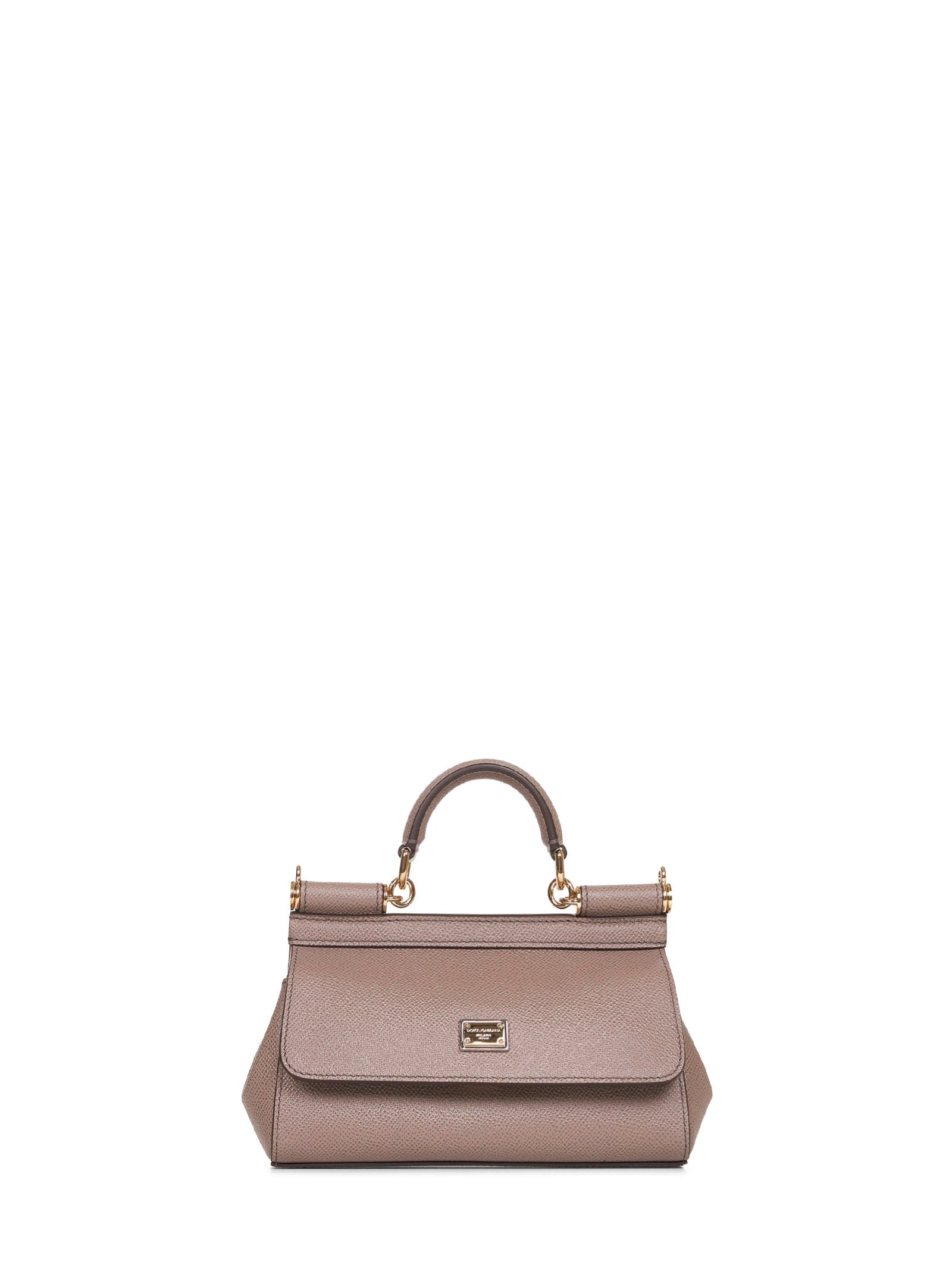 Dolce & Gabbana Women Taupe Small Sicily Handbag