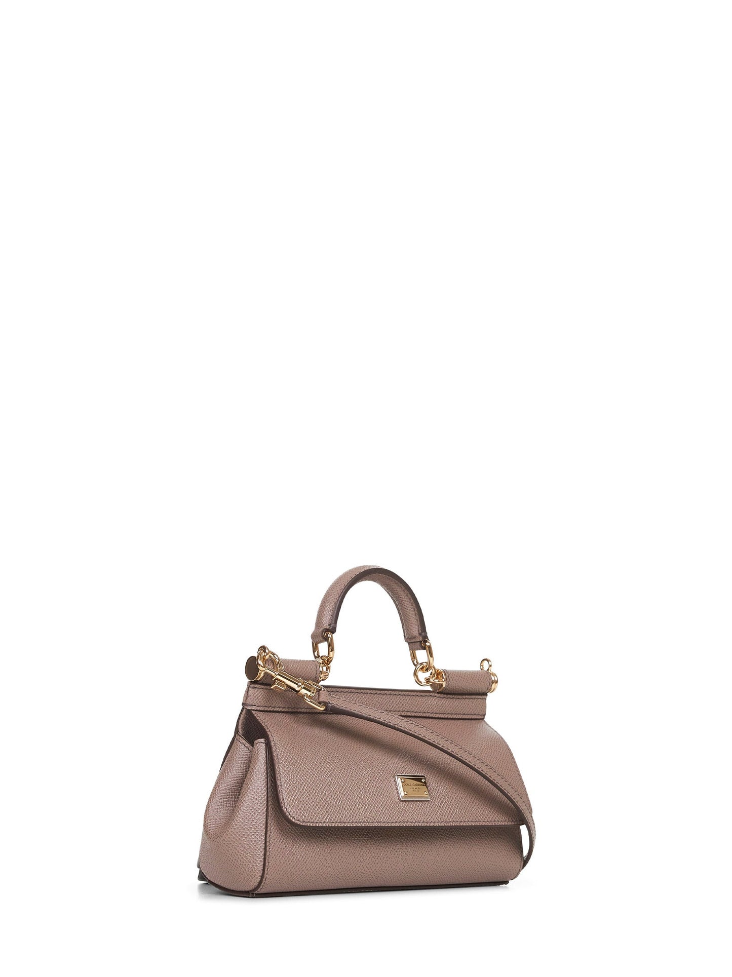 Dolce & Gabbana Women Taupe Small Sicily Handbag