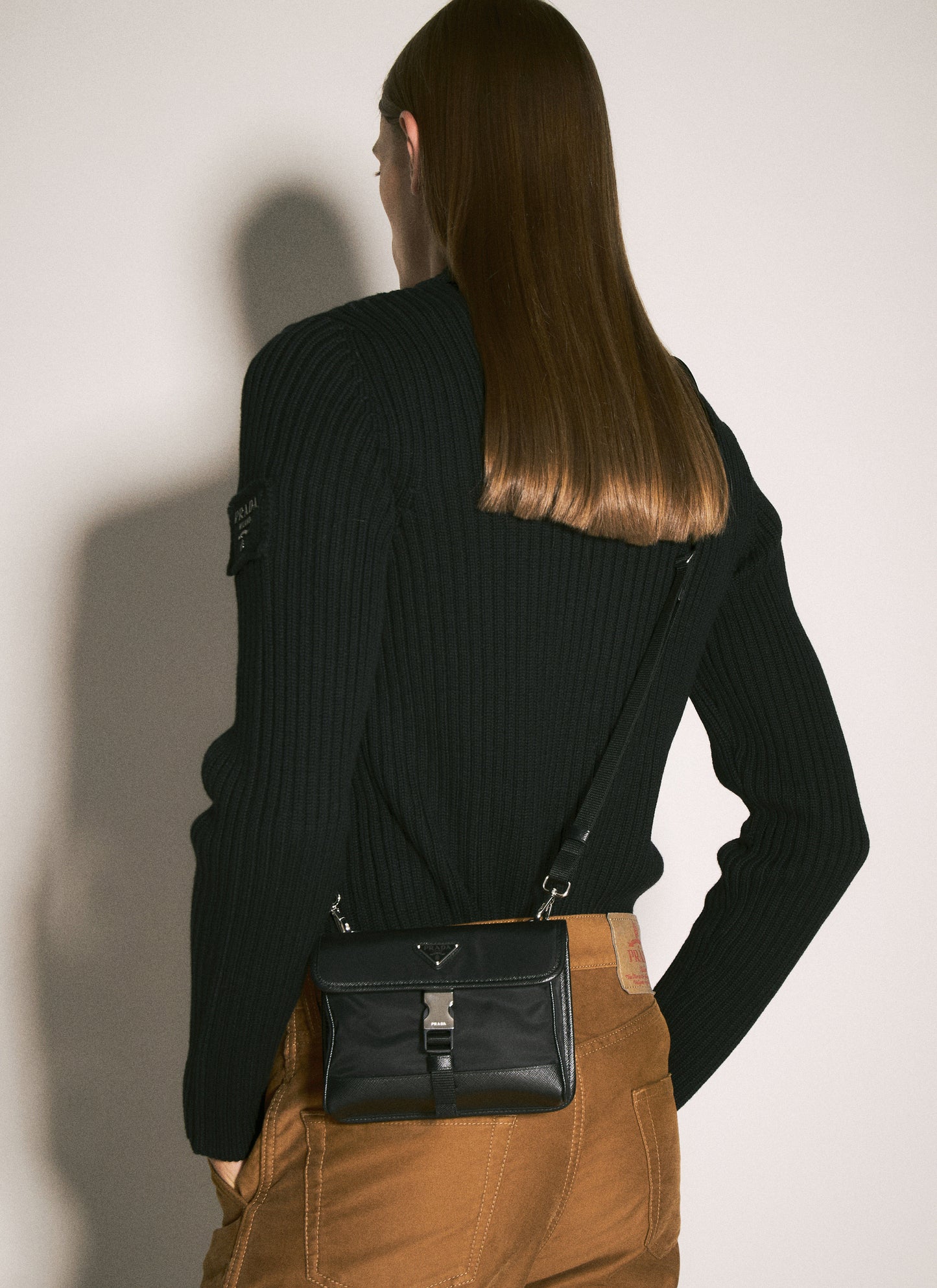 Prada Men Re-Nylon Phone Crossbody Bag