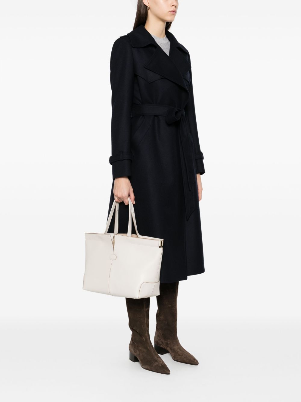 Tod's Women Di Bag Folio Small Leather Tote Bag