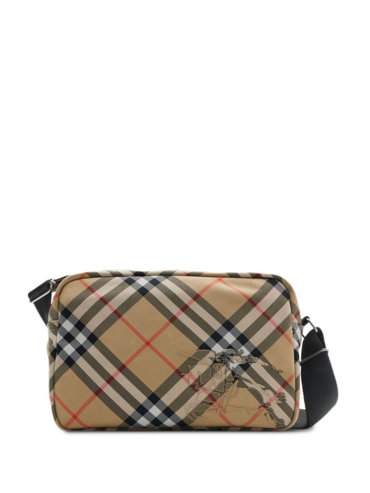 Burberry Men Check Crossbody Bag