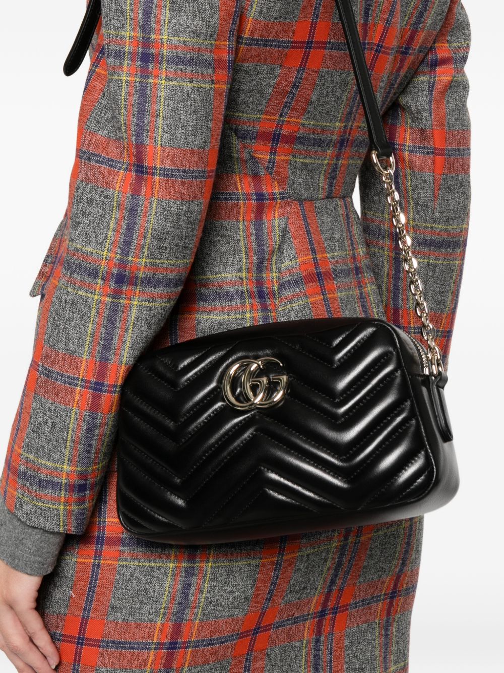 Gucci Women Gg Marmont Leather Camera Bag