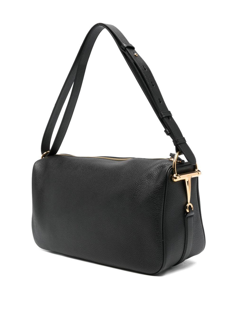 Gucci Women Half Horsebit Leather Shoulder Bag