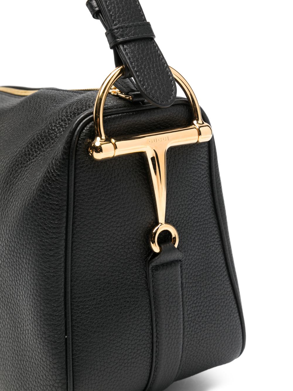 Gucci Women Half Horsebit Leather Shoulder Bag