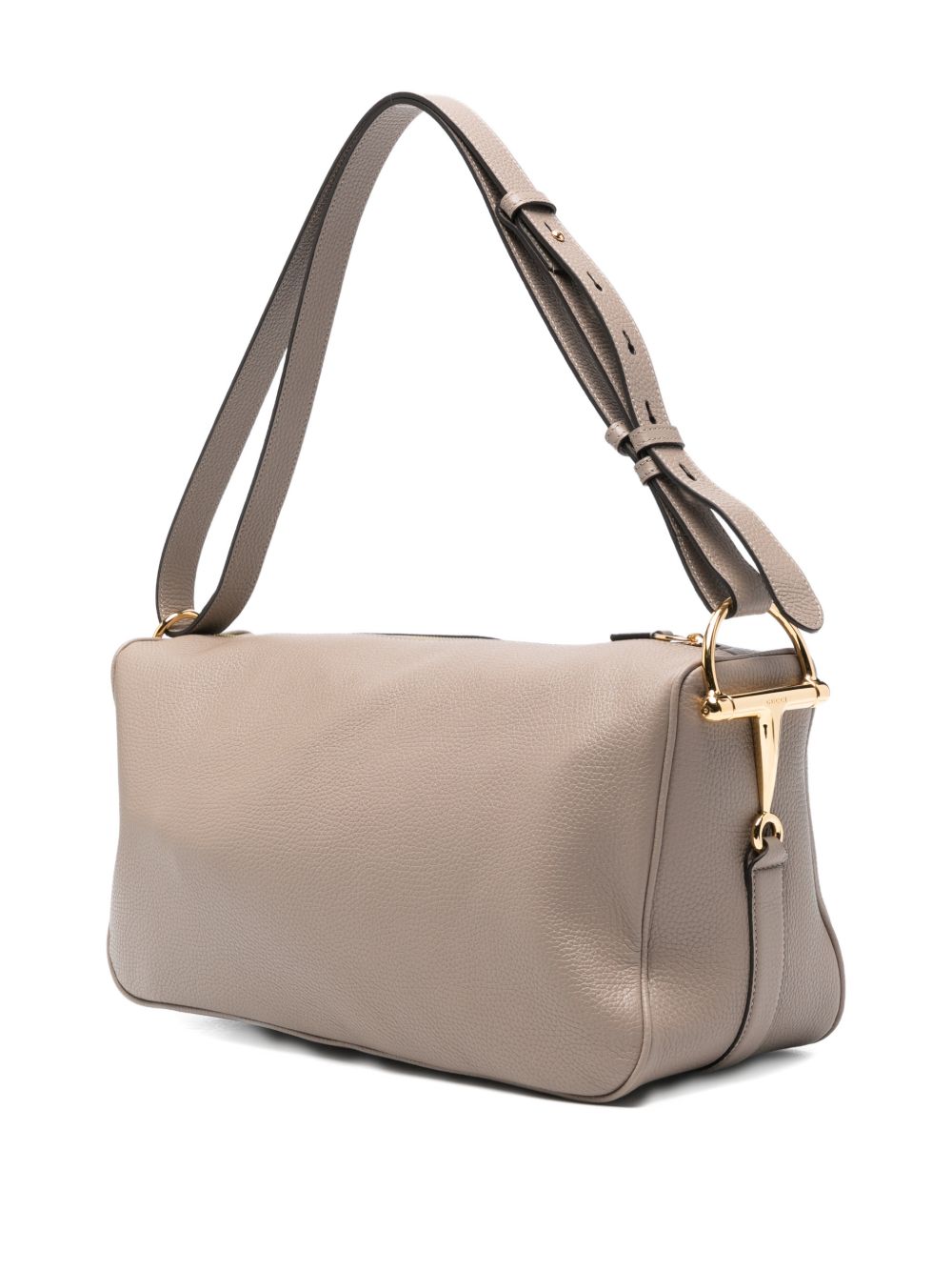 Gucci Women Half Horsebit Leather Shoulder Bag
