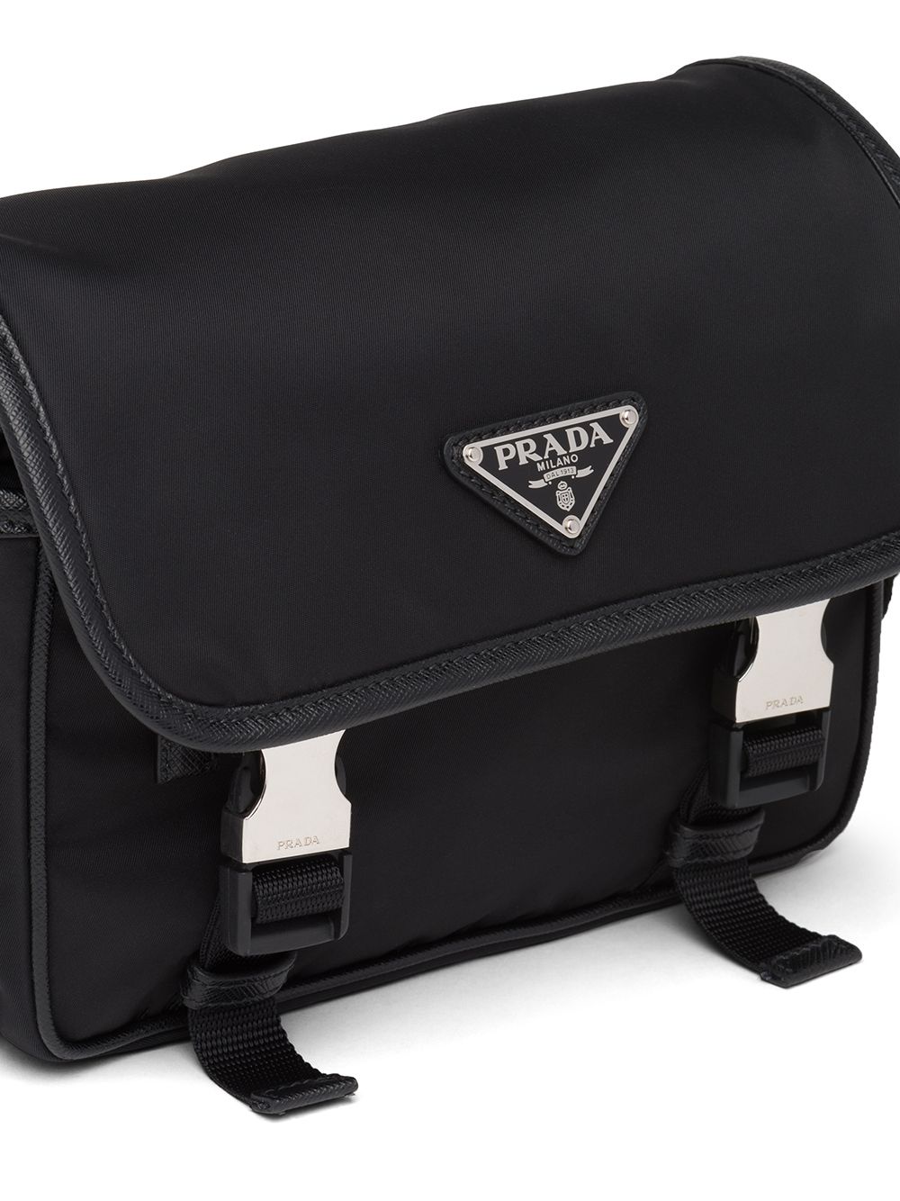 Prada Men Re-Nylon And Saffiano Crossbody Bag