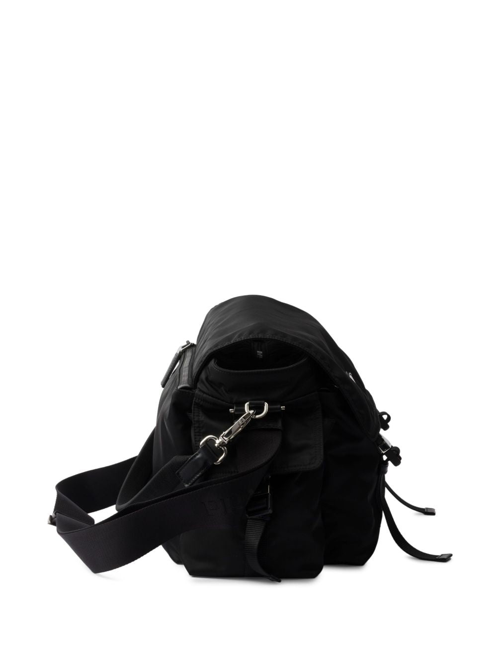 Prada Men Prada Explore Re-Nylon And Leather Crossbody Bag