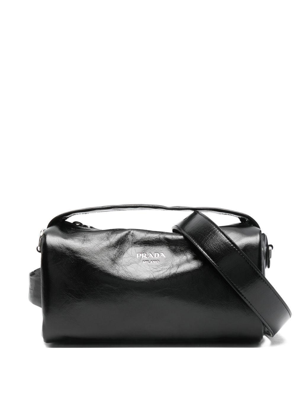 Prada Men Leather Crossbody Bag